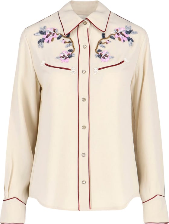 Isabel Marant Classic White Shirt with Structured Collar