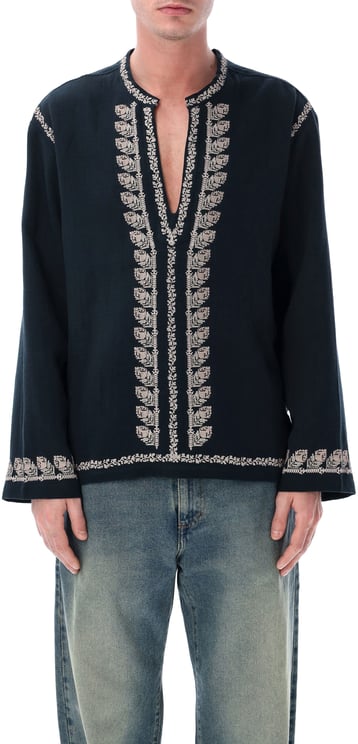 Isabel Marant Marant Cizalie embroidered cotton blouse