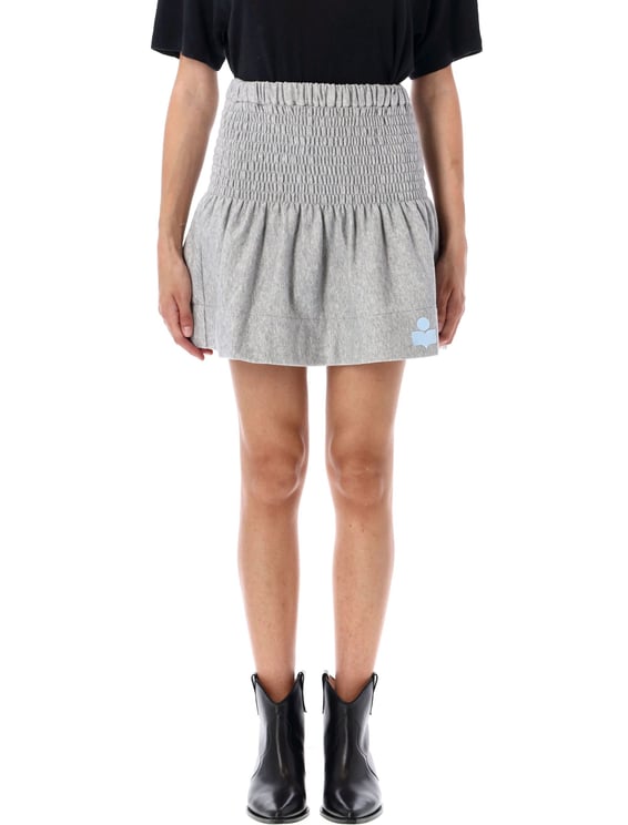 Isabel Marant Pacifica High Waisted Fleece Mini Skirt