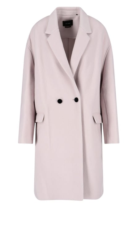 Isabel Marant Boxy Pink Jacket With Double-Breasted Front