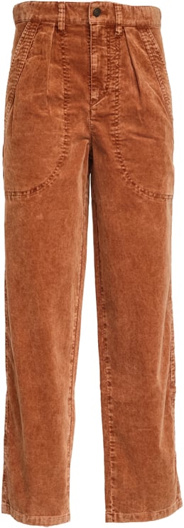 Isabel Marant Pantaloni Onyta In Velluto A Coste Lavato