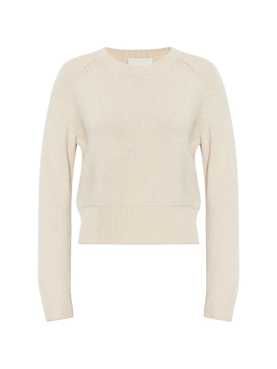 Isabel Marant Neutral Cornelia Cropped Wool Pullover