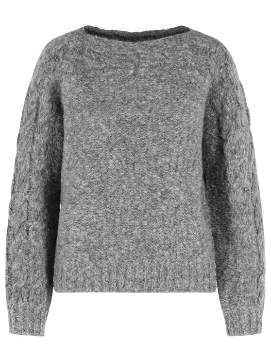 Isabel Marant 'Ponara' Grey Virgin Wool Blend Sweater