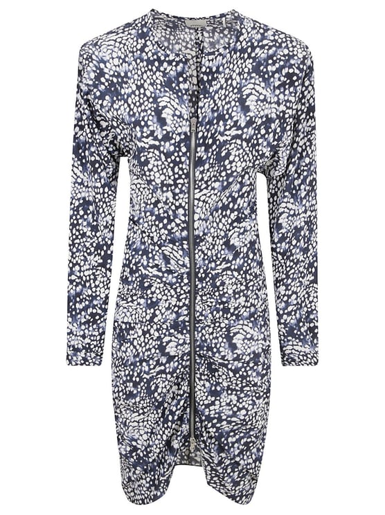 Isabel Marant Fitted Floral Print Dress With Long Sleeves