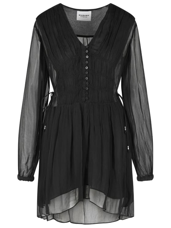 Isabel Marant Loriena Sheer Side Cut-Out Dress