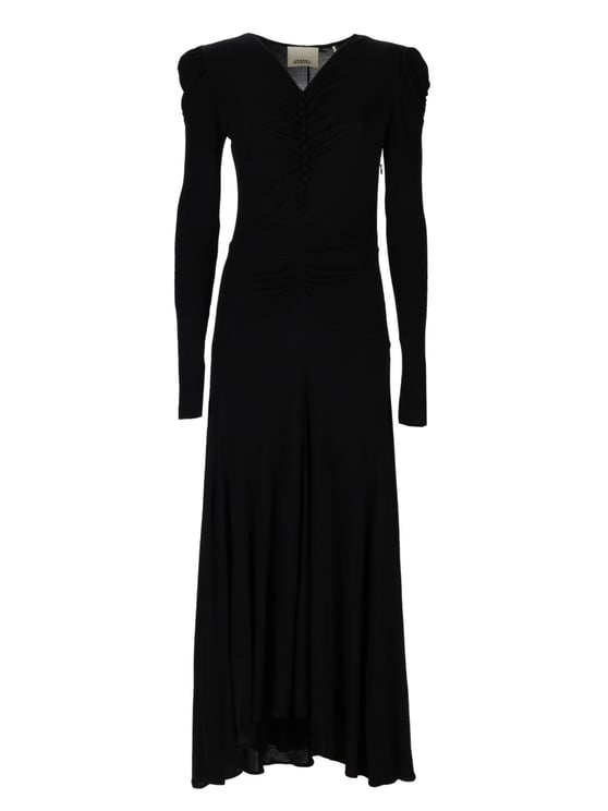 Isabel Marant 'Nejma' Black Viscose Dress