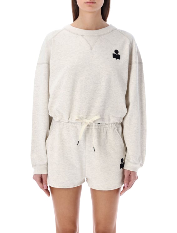 Isabel Marant Light Neutral Fleece Set with Drawstring Waist