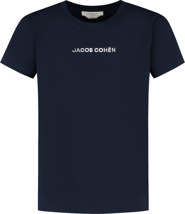 Jacob Cohen T-shirt Ricamo Logo Blu /bianco