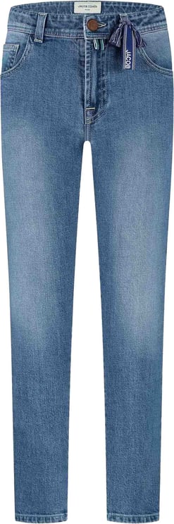Jacob Cohen Pantalone Denim Bard (apertura Da Hmpae) Blu Azzurrato