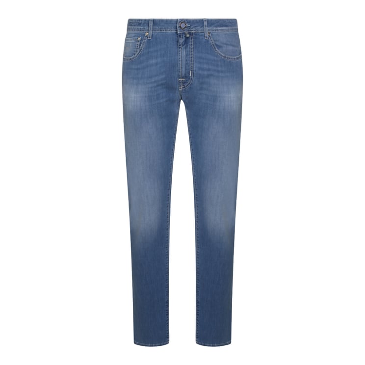 Jacob Cohen Straight-Cut Classic Blue Jeans