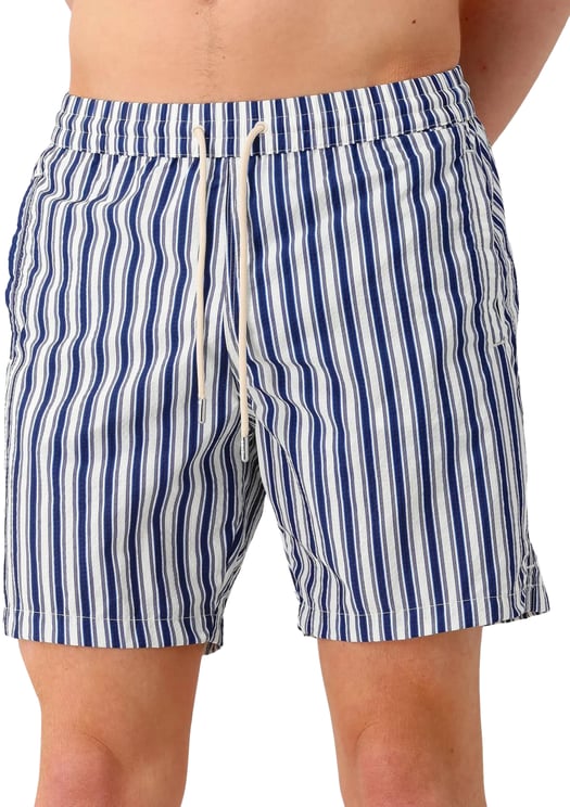 Jacob Cohen Heren Striped Bermuda Blauw