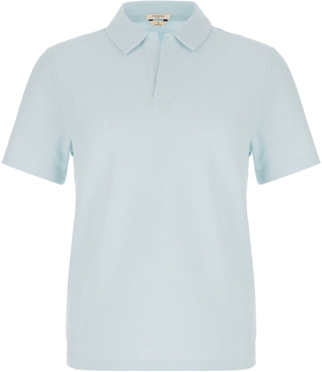 Jacob Cohen Jacob Cohen Light blue cotton blend polo shirt