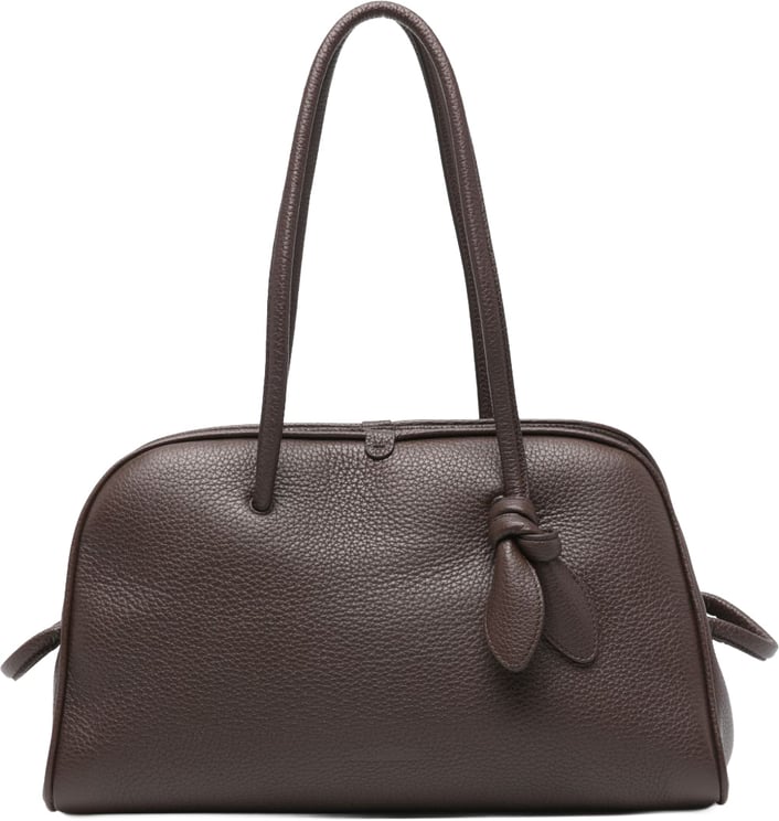 Jacquemus Dark Brown Grained Texture Handbag
