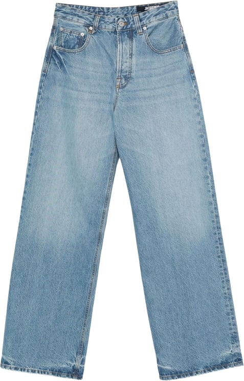 Jacquemus Wide-Leg Indigo Blue Denim Jeans