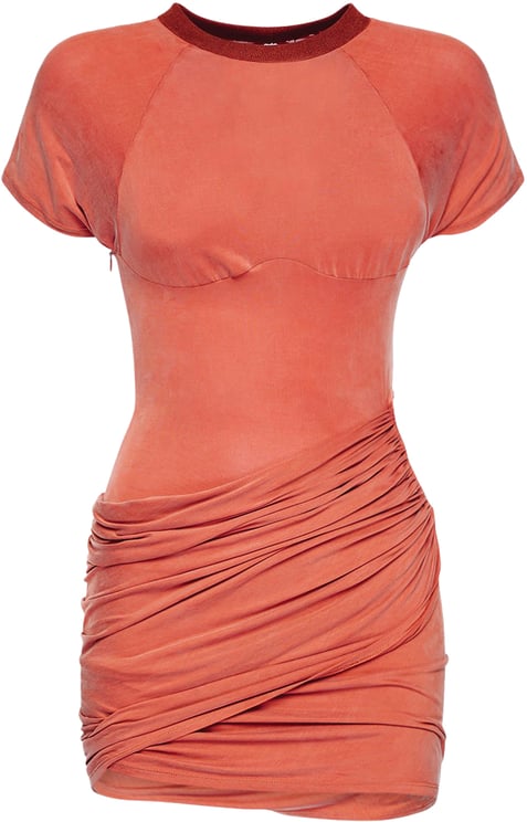 Jacquemus Red fitted dress with cut-out details