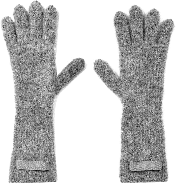 Jacquemus Les Gants Gros Grain Logo Gloves