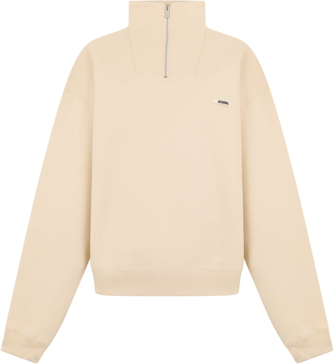 Jacquemus Cotton sweatshirt with zip collar