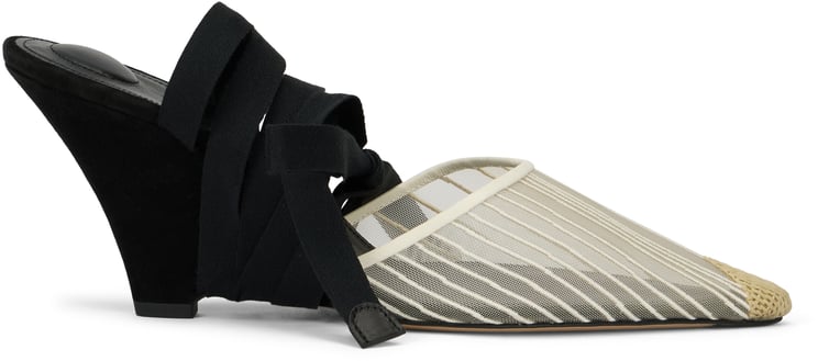 Jacquemus Mules in Mesh with Wedge