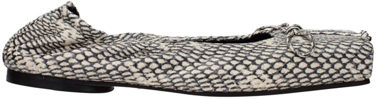 Jacquemus Jacquemus Beige Leather Ballet Flats