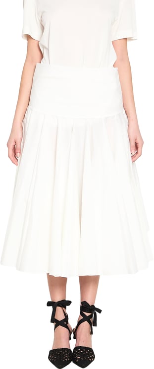 Jacquemus Draped midi skirt with godet