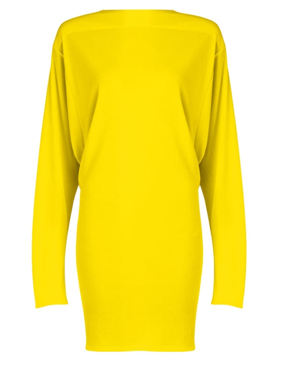 Jacquemus Flowing Viscose Jersey Dress with Embroidered Detailing