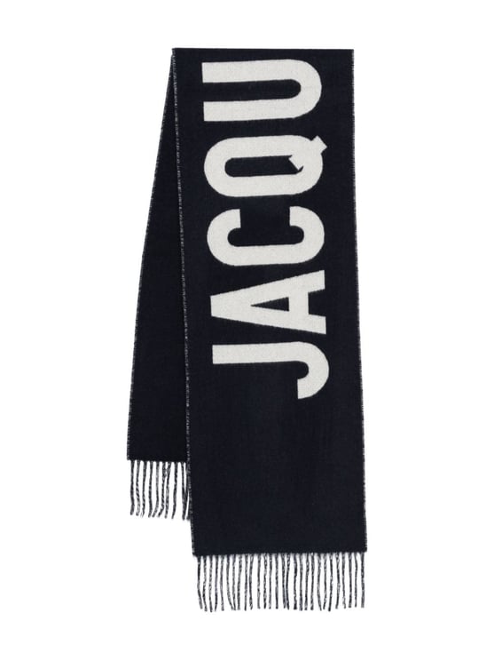 Jacquemus Wraparound Navy Blue Scarf
