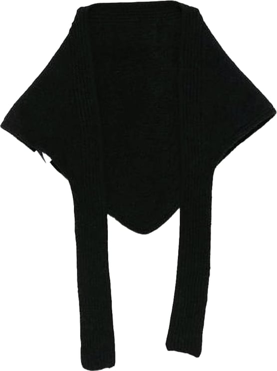 Jacquemus Grosgrain Logo Ribbed Shawl