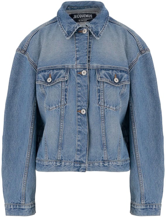 Jacquemus Blue De-Nimes Structured Seams Cotton Denim Jacket