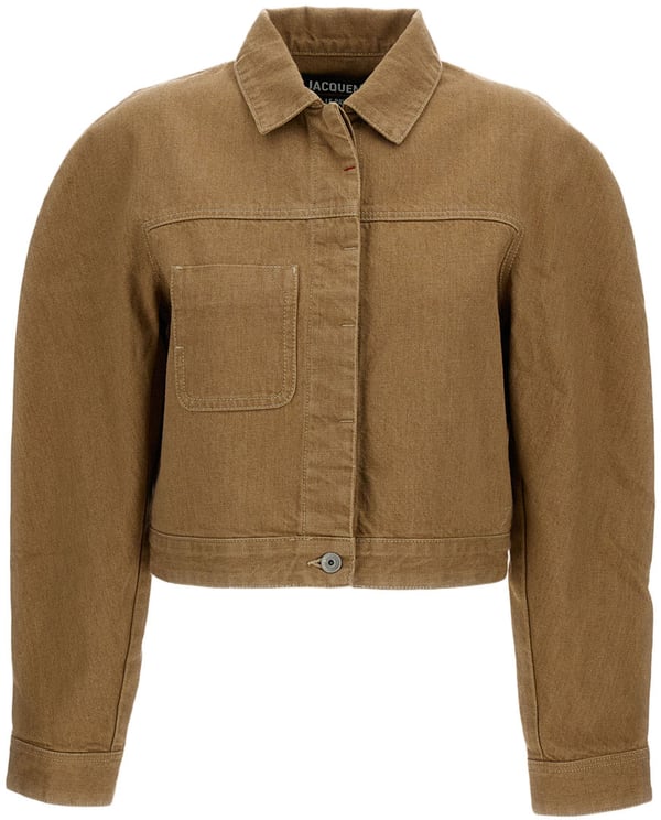 Jacquemus Ovalo Cotton Cargo Cropped Jacket