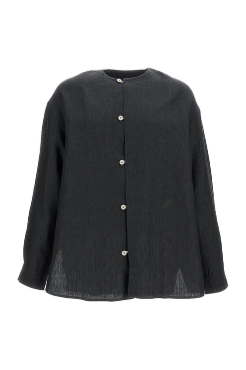 Jacquemus Grey La Chemise Pastro Linen Shirt