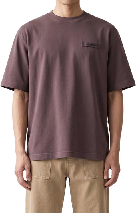 Jacquemus LE TSHIRT GROS GRAIN BROWN