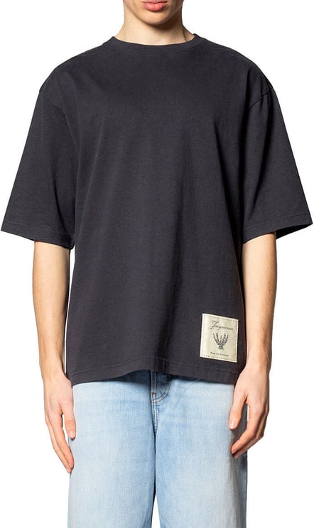 Jacquemus LE TSHIRT TORNEO MC ROSEMARY LABEL DARK NAVY