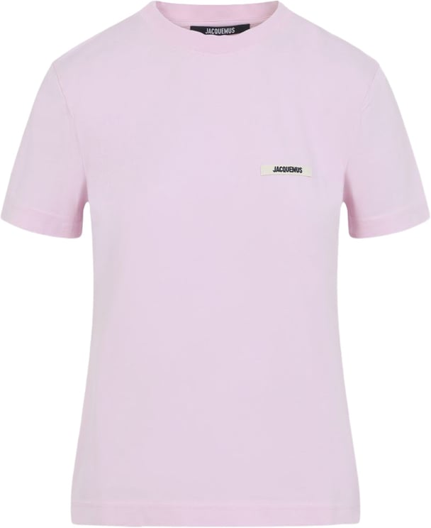 Jacquemus Short-Sleeved Pink Top With Grosgrain Detail