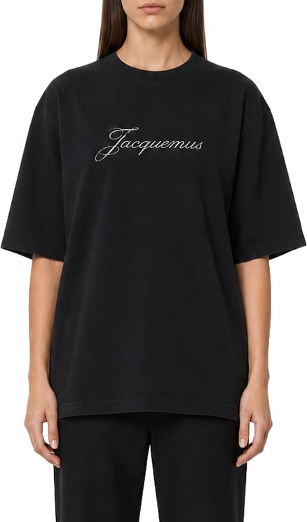 Jacquemus LE TSHIRT JACQUEMUS BLACK