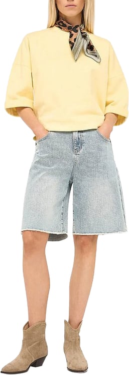 Janice Janice Shorts Jeans Shorts Lichtblauw Bo