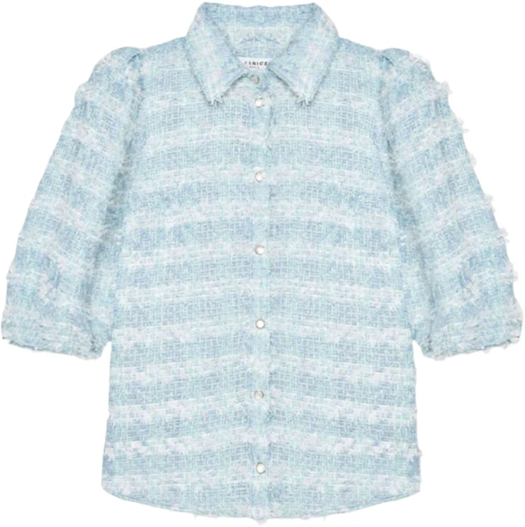 Janice Janice Blouse Blouses Blauw Lars Tweed