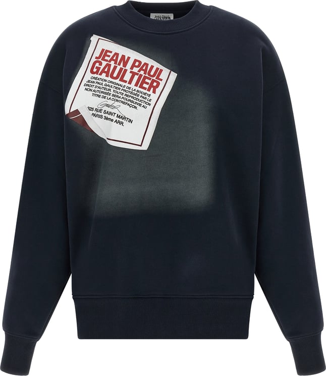 Jean Paul Gaultier Jean Paul Gaultier Blue Cotton Sweatshirt