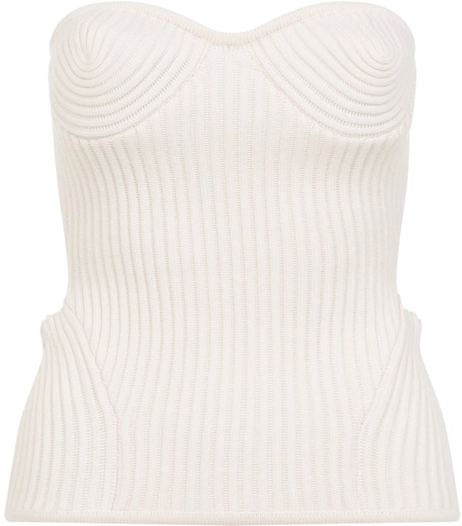 Jean Paul Gaultier Jean Paul Gaultier Merino Wool Ribbed Stretch Corset