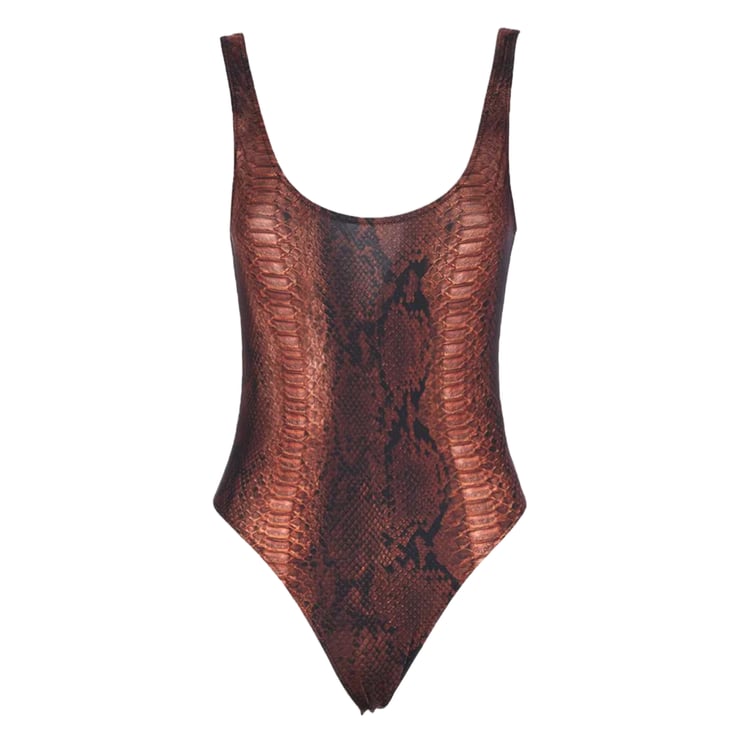 Jean Paul Gaultier Scoop Neck One-Piece Swimsuit
