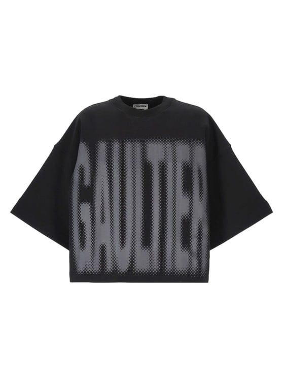 Jean Paul Gaultier Black Logo Cropped T-Shirt