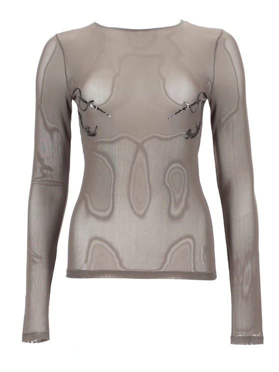 Jean Paul Gaultier Needles Jean Paul Gaultier Sheer Blouse