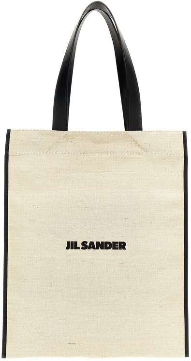 Jil Sander Jil Sander Bicolor Cotton Tote Bag