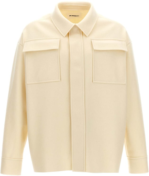 Jil Sander Jil Sander White Wool Blouse