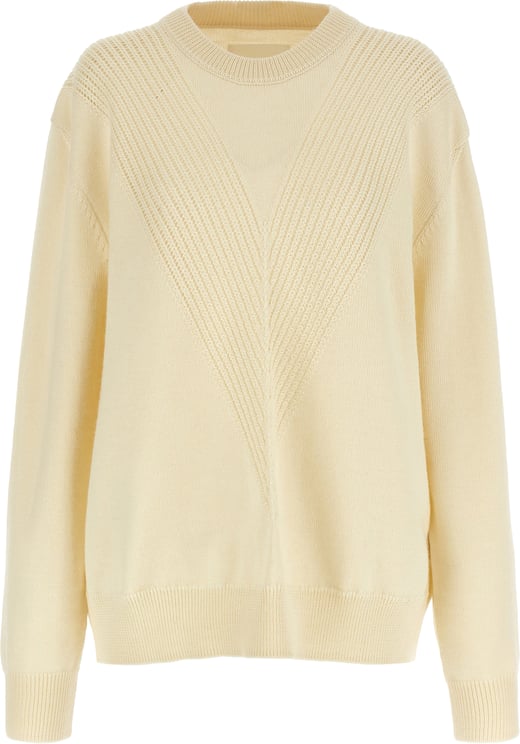 Jil Sander Jil Sander White Wool Cardigan