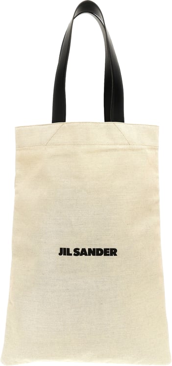 Jil Sander Jil Sander Bicolor Cotton Tote Bag