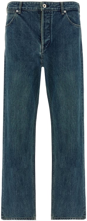 Jil Sander Jil Sander Blue Cotton Straight-Leg Jeans