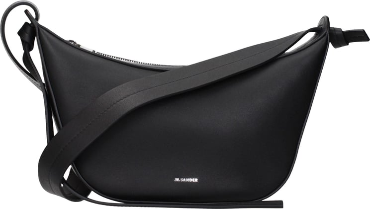 Jil Sander Jil Sander Black Leather Shoulder Bag