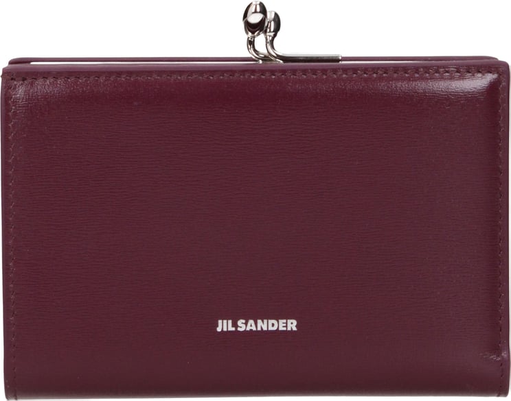 Jil Sander Jil Sander Red Leather Wallet