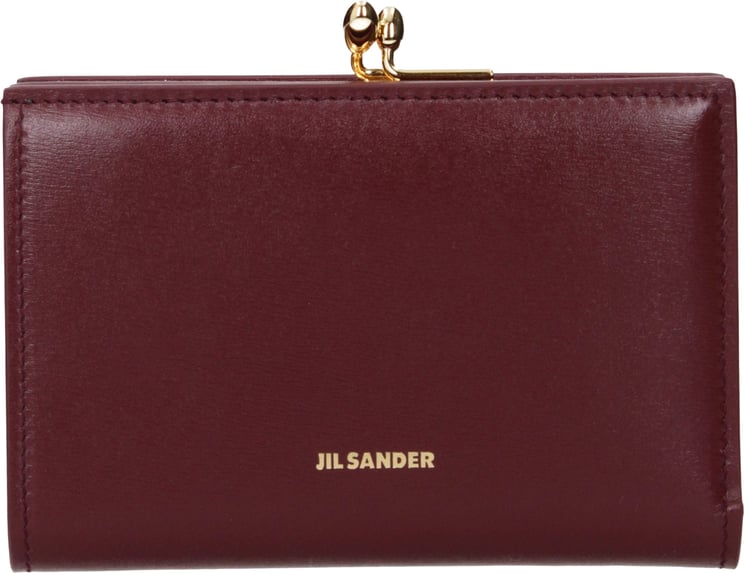 Jil Sander Jil Sander Red Leather Wallet