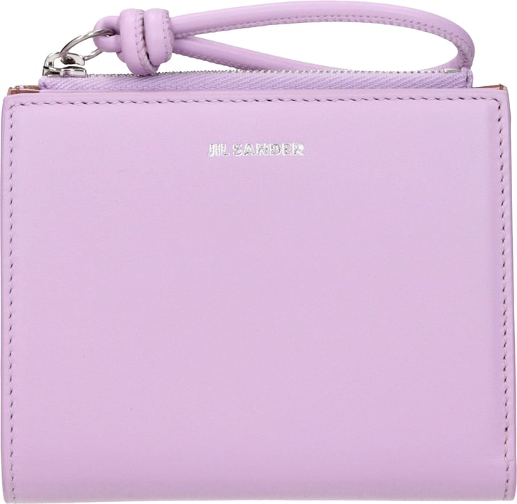 Jil Sander Jil Sander Pink Leather Wallet